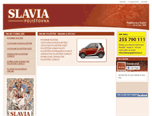 Tablet Screenshot of online.slavia-pojistovna.cz
